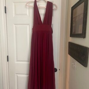 Long Red Formal Gown